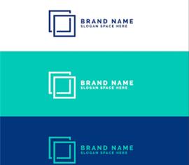 طراحی لوگو با مربع