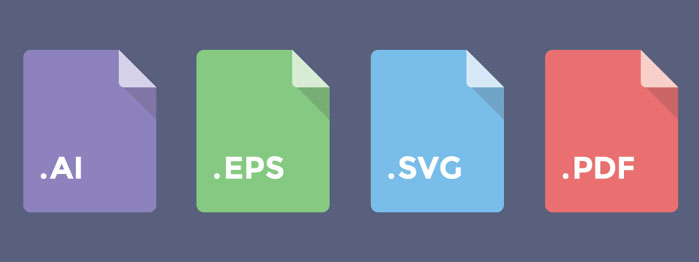 انواع فرمت فایل وکتور