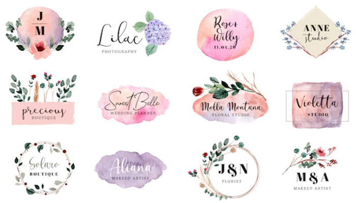 لوگو گل آبرنگی