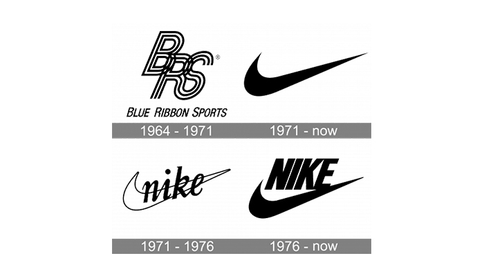 سیر تکامل لوگوی نایک