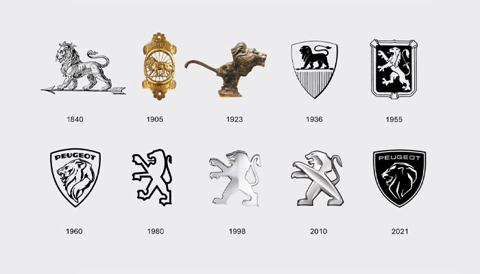 تاریخچه لوگو پژو