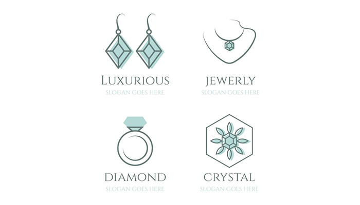 لوگوی جواهر فروشی و زیورآلات