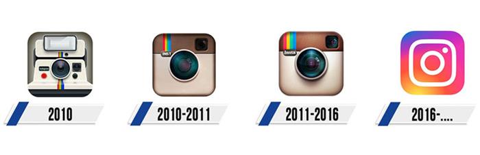 تاریخچه لوگوی اینستاگرام