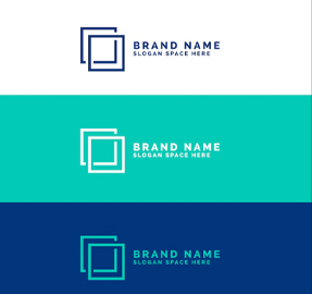 طراحی لوگو با مربع