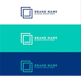 طراحی لوگو با مربع
