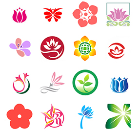 اصول طراحی لوگو گل 